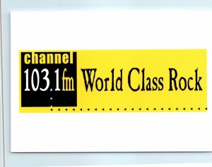 Postcard - Channel 103.1 FM - World Class Rock