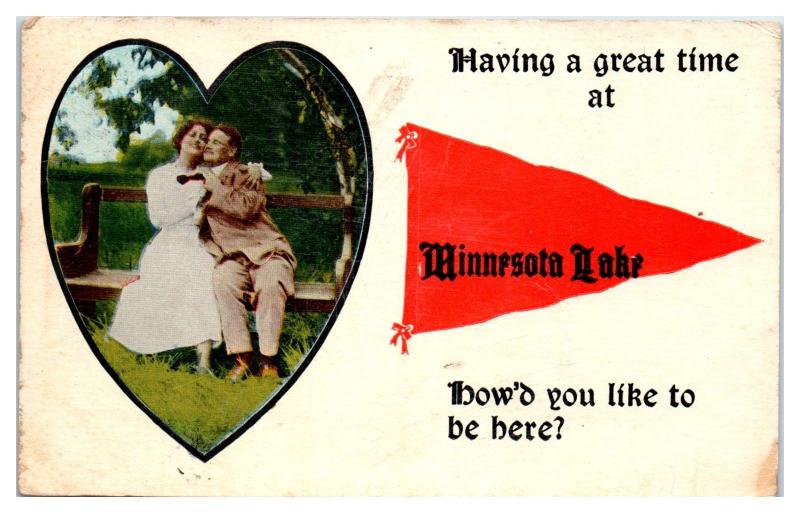 Having a Great Time at Minnesota Lake, MN How'd You Like to be Here? Postcard