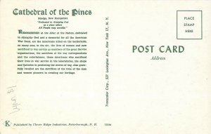 Postcard Cathedral Of The Pines, All People May Whorship, Rindge, NH