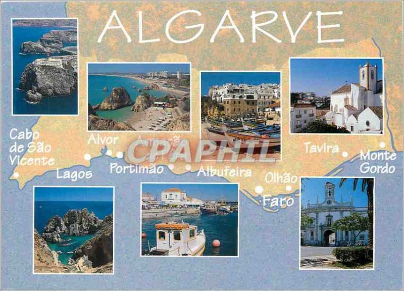 Postcard Modern Algarve Cabo Sao Vicente Alvor Colec��o Michael Howard