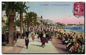 Old Postcard Cannes Promenade de la Croisette