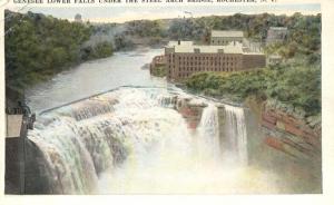 Genesee River at Lower Falls - Rochester, New York - WB