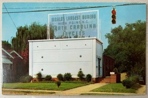 Vintage Postcard 1957 World's Largest Bureau, High Point, North Carolina (NC)