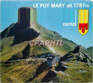 Postcard Modern Benet The Cottage and the Puy Mary (1787 m) The sites of the ...