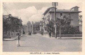 Street Scene Heliopolis Egypt postcard