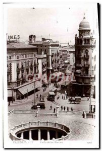 Old Postcard Valencia Calle de las barcas