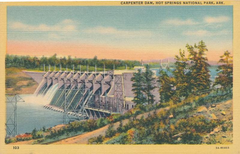 Carpenter Dam - Hot Springs National Park AR, Arkansas - Linen