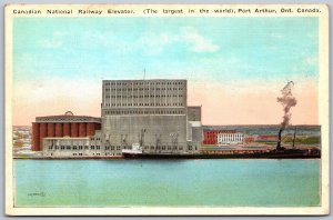 Postcard Port Arthur ONT c1920s Canadian National Railway Elevator Thunder Bay