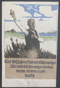 Mint Germany Picture Postcard German Centenary Referendum Vote