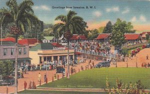 Postcard Market Place Manderville Jamaica BWI