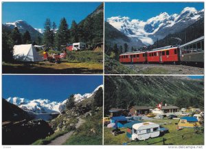 PONTRESINA, Switzerland, PU-1983; Camping Plauns