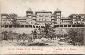 Titchfield Hotel Port Antonio Jamaica Greetings c1905 Postcard E41