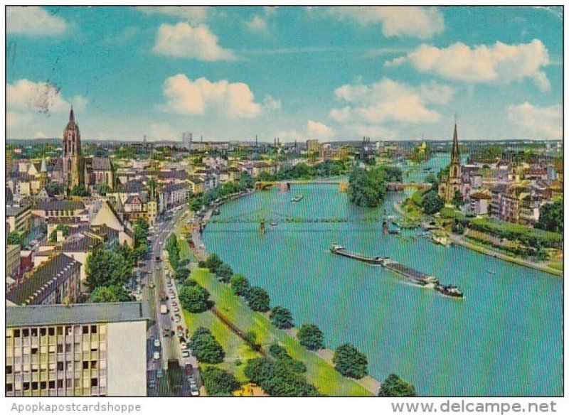 Germany Frankfurt Blick auf den Rhein