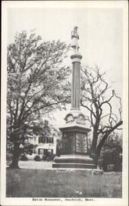 Sandwich Cape Cod MA Eaton Monument Postcard rpx