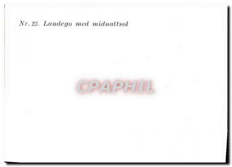 Postcard Modern Landego med Midnattsol