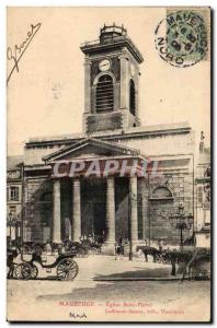 Postcard Maubeuge Old St. Peter's Church