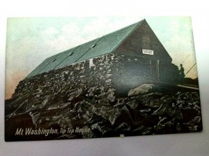 Vintage Postcard Tip Top House Mt. Washington Oldest Structure on the Summit