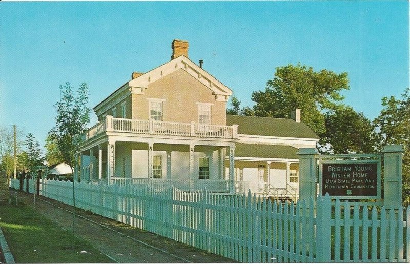 Brigham Young Winter Home, St. George, Utah Vintage Postcard