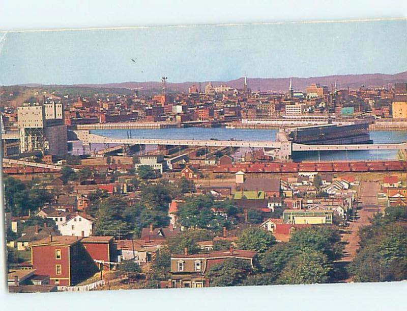 Pre-1980 PANORAMIC VIEW St. John New Brunswick NB F9261