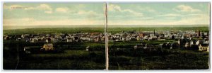 1912 General View Deer Creek Alberta Canada Fold Out Antique Posted Postcard