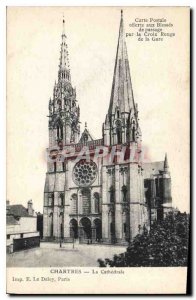 Postcard Old Chartres The Cathedral