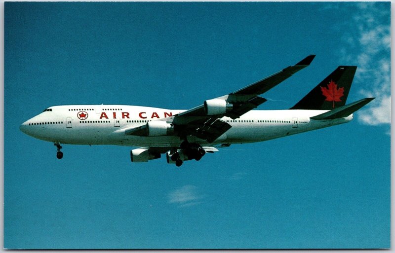 Airplane Air Canada Boeing B-747-433 C-GAGM MSN 25074 London Heathrow ostcard 