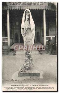 Old Postcard Douaumont Ossuary Statue of Resignation