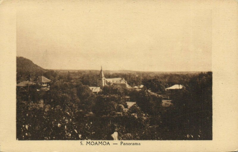 PC CPA SAMOA, PACIFIC, MOAMOA, PANORAMA, Vintage Postcard (b19447)