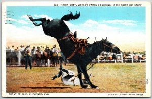 1936 Midnight Girls Famous Bucking Horse Cheyenne Wyoming WY Posted Posted