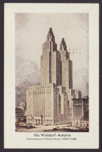 The Waldorf Astroria,New York,NY Postcard