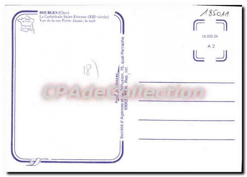 Modern Postcard Bourges Cathedral Saint-Etienne