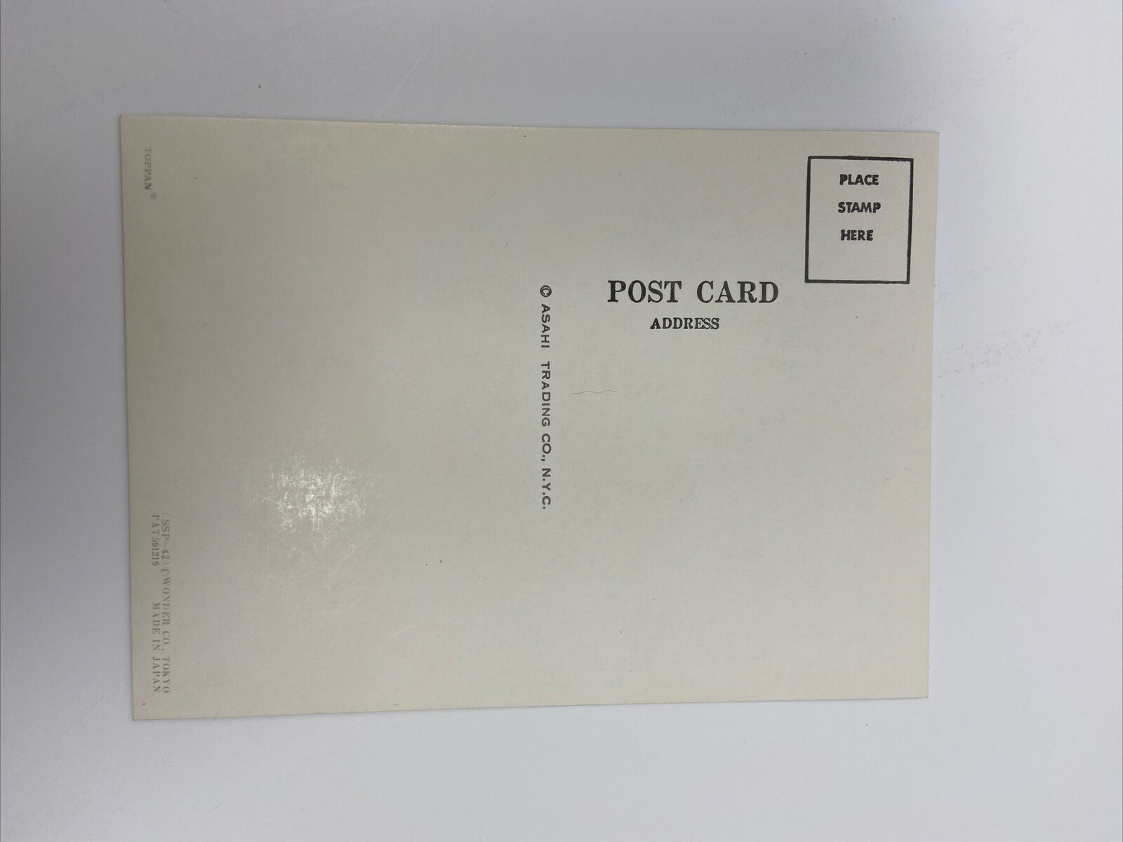 Vintage Lenticular 3D Postcard Old Time Sail Ship Seagulls Asahi