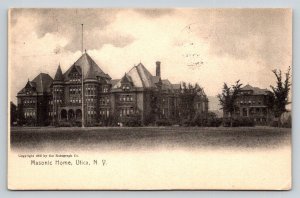 1907 Masonic Home Utica NY Postcard Rotograph Co. Posted