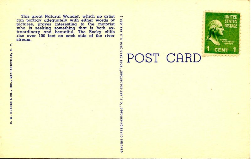 NY - Ausable Chasm. Sentinel & Cathedral Rock