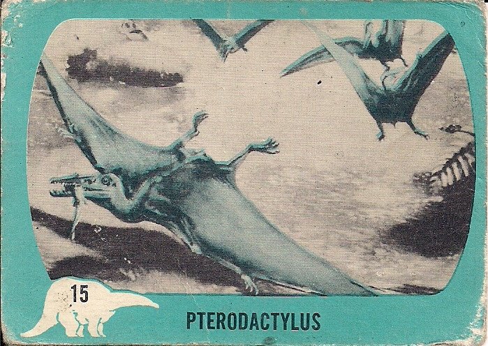 DINOSAUR, Nu-Card #15, Pterodactylus Pterodactyl 1961