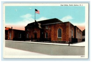 c1930's Post Office Building Perth Amboy New Jersey NJ Unposted Vintage Postcard 