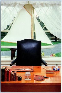 Postcard - FDR's Office Chair at Campobello - Welshpool, Canada 