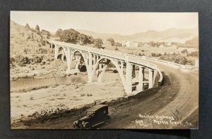 Mint Pacific Highway Myrtle Creek Oregon Old Car RPPC Real Photo