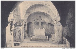 Siracusa , Italy, 1900-1910s : Cripta di S. Marciano