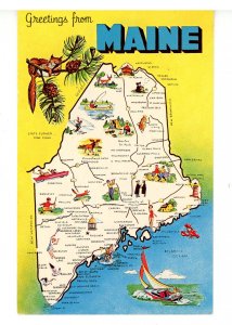ME - Greetings! Maine Map