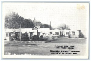 c1910's Pleasant View Court Colorado Springs Colorado CO Antique Postcard