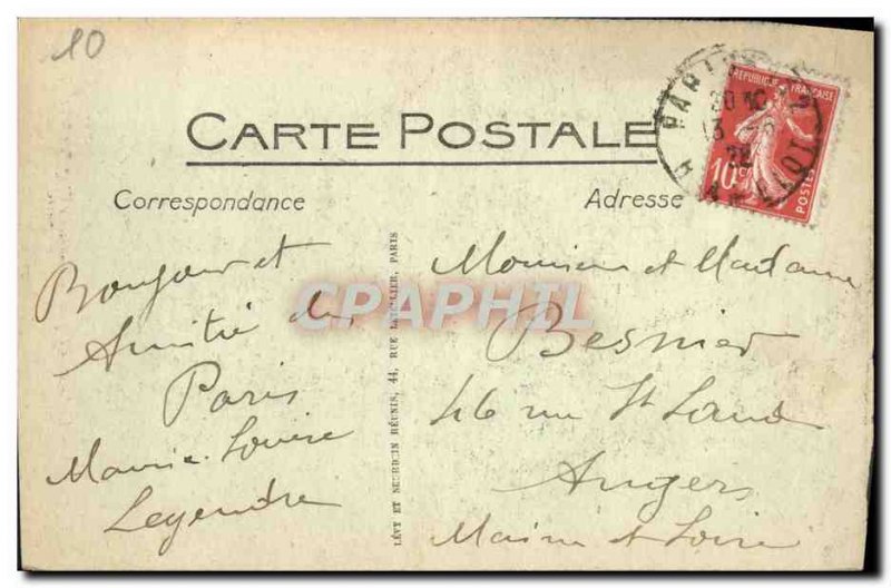 Old Postcard Paris La Sainte Chapelle