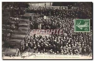 Old Postcard Toulon Death Funerals of victims of crown Minister Thomson Navy ...