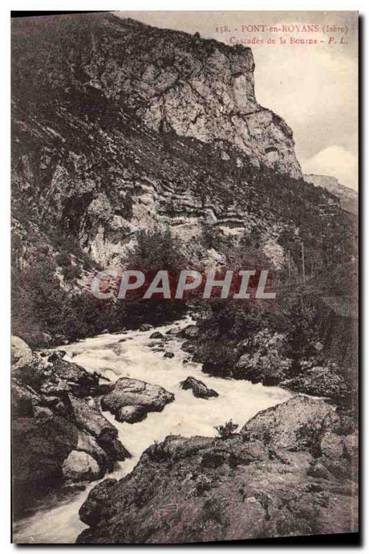 Old Postcard Bridge In Royans Cascade Of Bourne