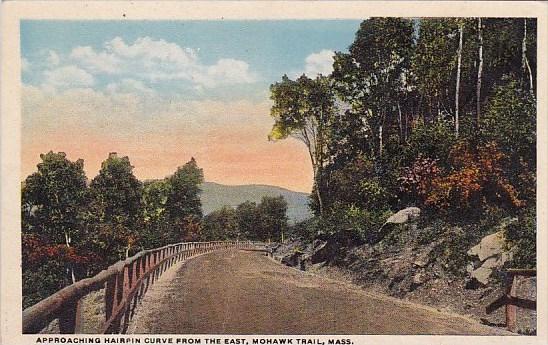 Approaching Hairpin Curve From The East Mohawk Trail Massachusetts