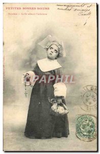 Old Postcard Good Small Child Religious Sisters