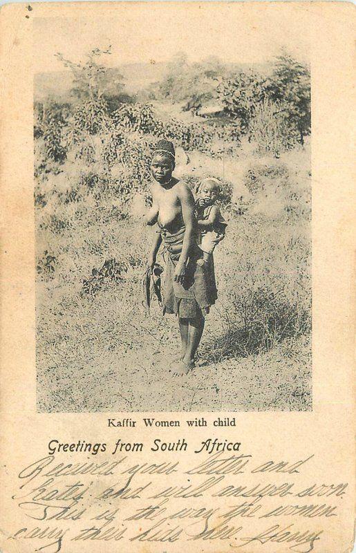 belgian congo, Group of Topless Native Mandibu Women (1920s) Postcard