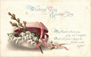 Vintage Postcard Wishing You Easter Joy Eastertide Holiday Greetings And Wishes