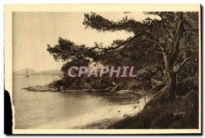 Old Postcard The Îles d'Hyères Porquerolles The Beach of Argent