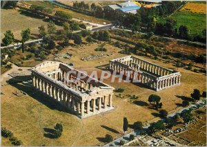 Postcard Modern Paestum Temple of Neptune and Basilica